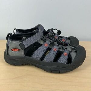 Keen Unisex Kids Size 3.0 Newport H2 Gray Black Fisherman Sport Hiking Sandals